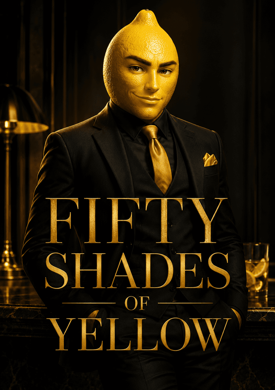 Fifty Shades of Yellow — SQEZE campaign poster